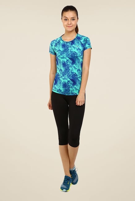 Puma Turquoise Printed Tee Puma Turquoise Printed Tee