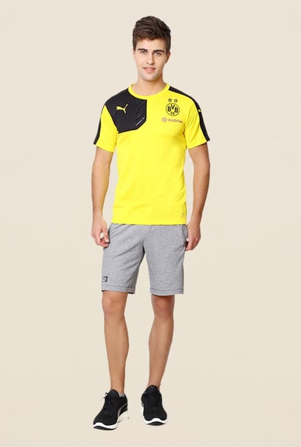 Puma Grey Solid Bermuda Shorts Puma Grey Solid Bermuda Shorts