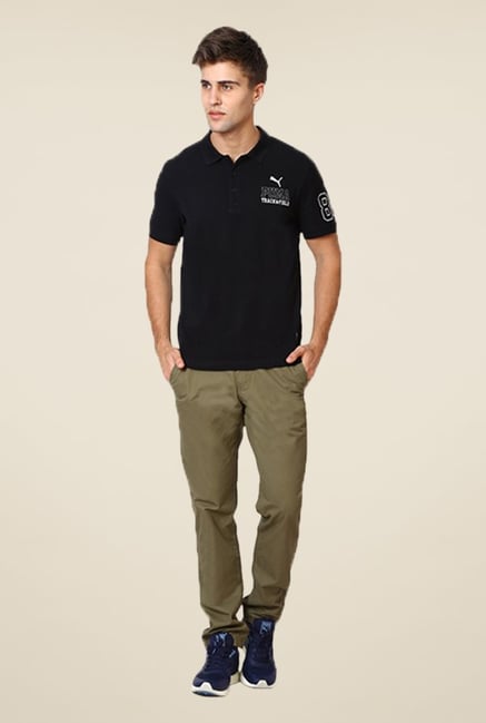 Puma Black Solid T-shirt Puma Black Solid T-shirt