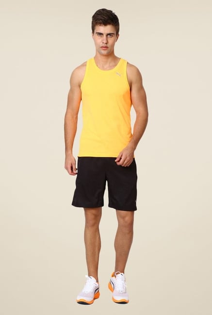 Puma Yellow Sleeveless Singlet Puma Yellow Sleeveless Singlet
