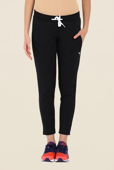 Puma Black Solid Trackpants Puma Black Solid Trackpants