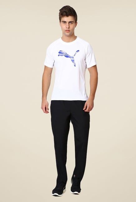 Puma Black Solid Trackpants Puma Black Solid Trackpants