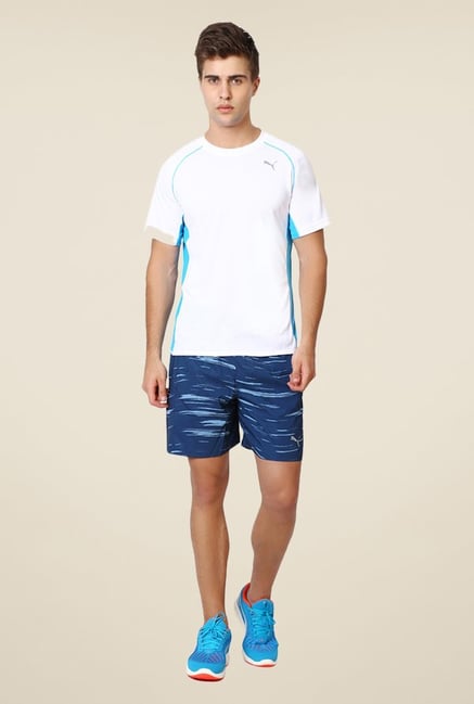 Puma White Solid T-shirt Puma White Solid T-shirt