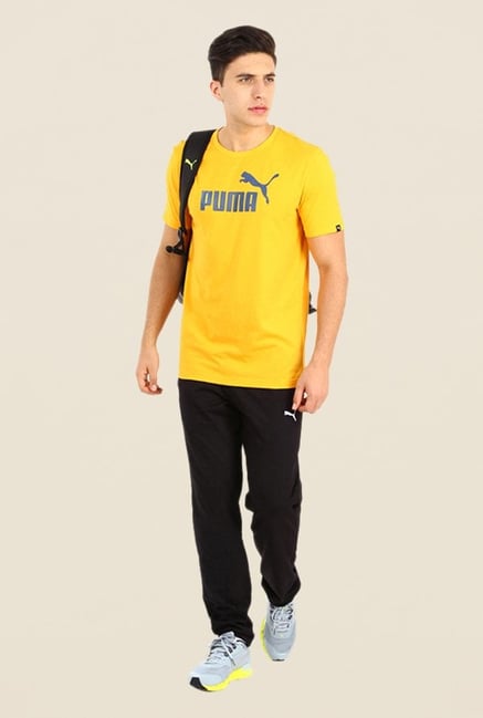 Puma Black Solid Trackpants Puma Black Solid Trackpants
