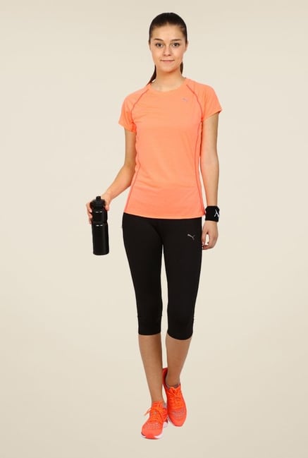 Puma Peach Solid Tee Puma Peach Solid Tee