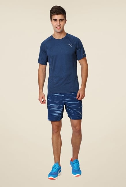 Puma Navy Solid T-shirt Puma Navy Solid T-shirt