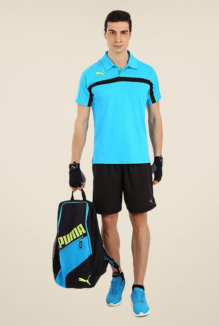 Puma Turquoise Solid T-shirt Puma Turquoise Solid T-shirt