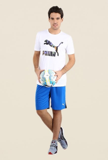 Puma Blue Solid Shorts Puma Blue Solid Shorts