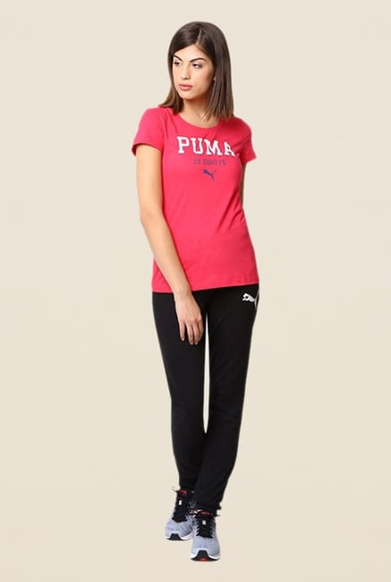 Puma Coral Graphic Print Tee Puma Coral Graphic Print Tee