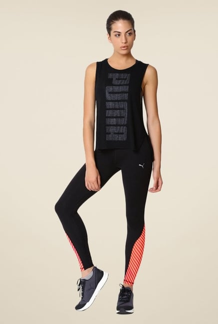 Puma Black Graphic Print Tee Puma Black Graphic Print Tee