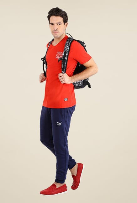 Puma Red Solid T-shirt Puma Red Solid T-shirt