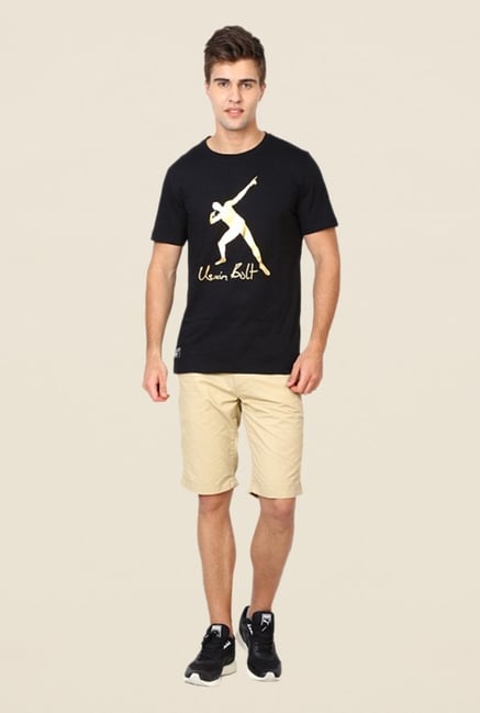 Puma Black Graphic Printed T-shirt Puma Black Graphic Printed T-shirt