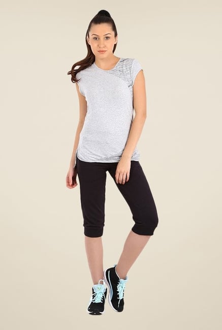Puma Light Grey Solid Tee Puma Light Grey Solid Tee