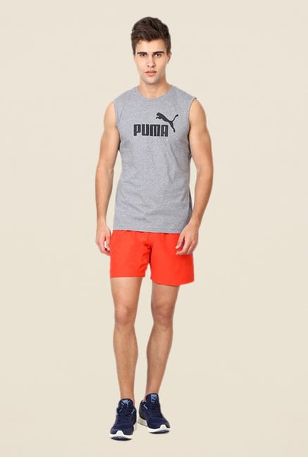 Puma Grey Sleeveless Tee Puma Grey Sleeveless Tee