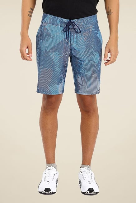 Puma Blue Printed Shorts Puma Blue Printed Shorts