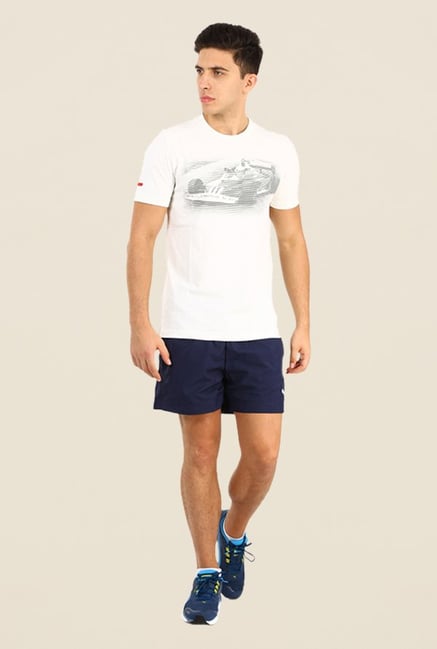 Puma Navy Solid Shorts Puma Navy Solid Shorts