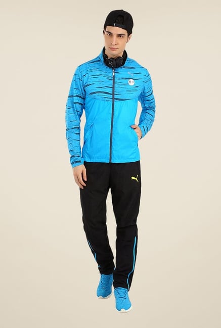 Puma Turquoise Printed Jacket Puma Turquoise Printed Jacket