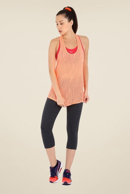 Puma Peach Printed Singlet Puma Peach Printed Singlet