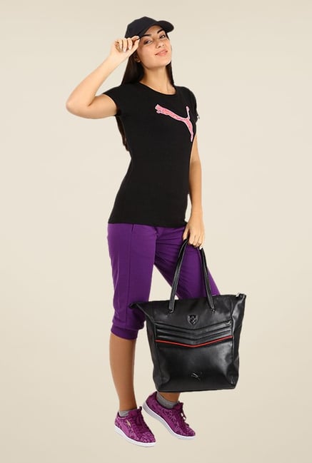 Puma Black Printed Tee Puma Black Printed Tee