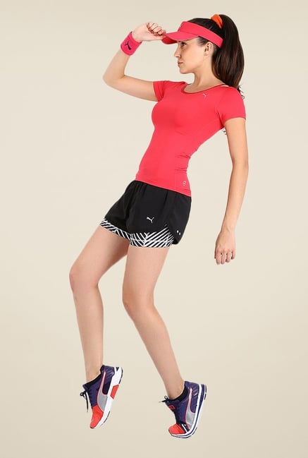 Puma Black Solid Shorts Puma Black Solid Shorts