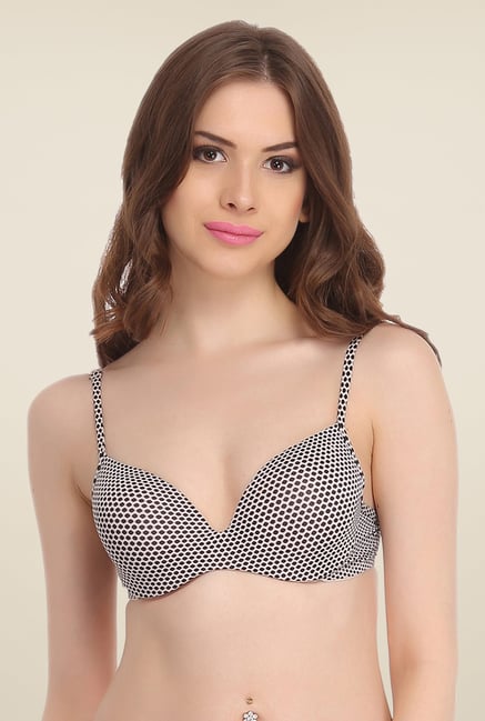 Clovia Black Printed Push Up Bra Clovia Black Printed Push Up Bra