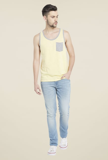 Globus Yellow Round Neck T Shirt Globus Yellow Round Neck T Shirt