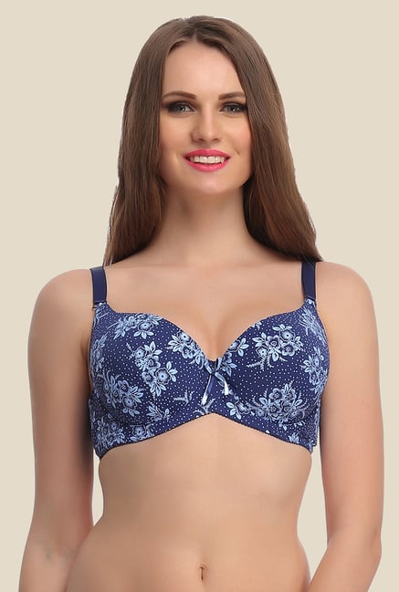 Clovia Blue Full Cup Padded Convertible Bra Clovia Blue Full Cup Padded Convertible Bra