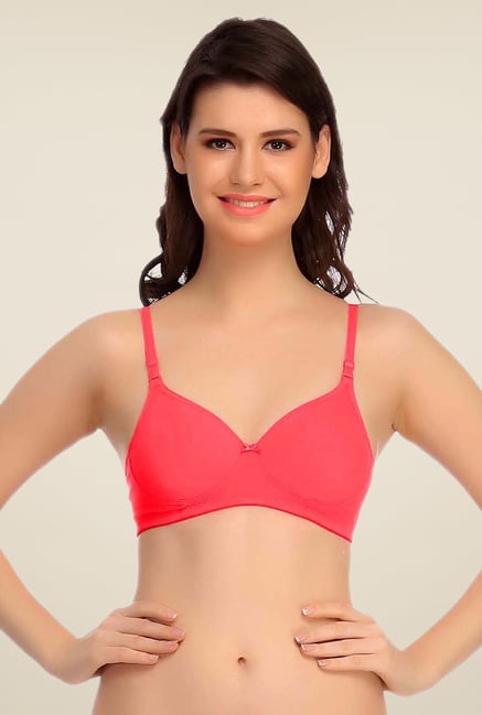 Clovia Coral Padded T Shirt Bra With Detachable Straps Clovia Coral Padded T Shirt Bra With Detachable Straps