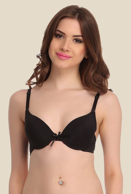 Clovia Black Plunge Convertible Bra Clovia Black Plunge Convertible Bra