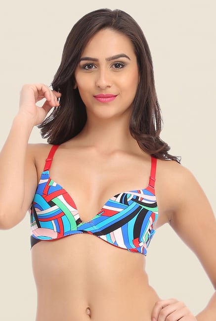Clovia Multicolor Laser Cut Padded Convertible Bra Clovia Multicolor Laser Cut Padded Convertible Bra