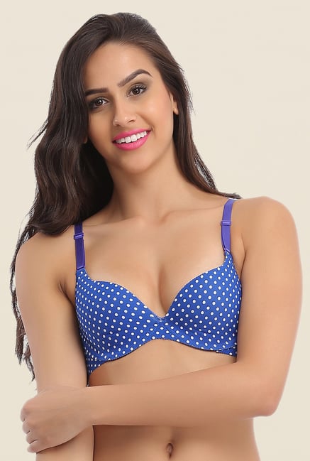 Clovia Royal Blue Laser Cut Convertible Bra Clovia Royal Blue Laser Cut Convertible Bra