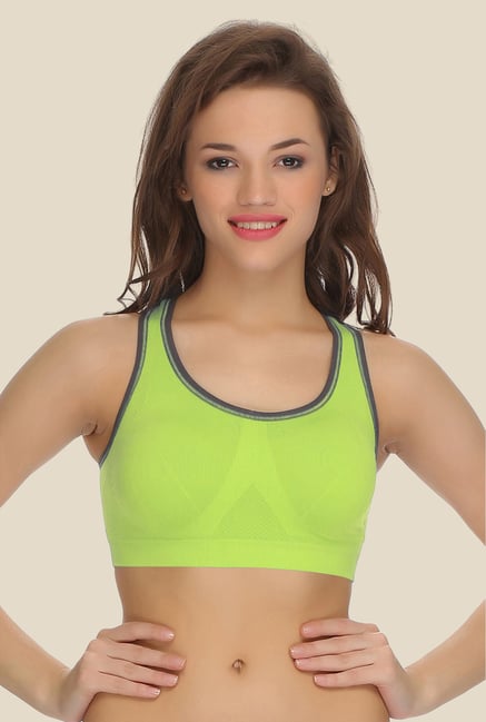 Clovia Green Racerback Padded Sports Bra Clovia Green Racerback Padded Sports Bra