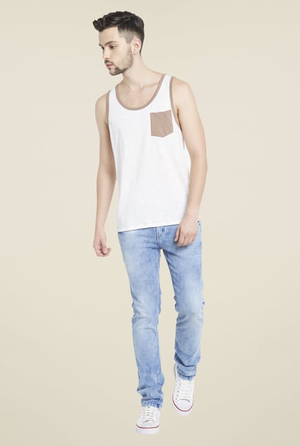 Globus Off White Round Neck T Shirt Globus Off White Round Neck T Shirt
