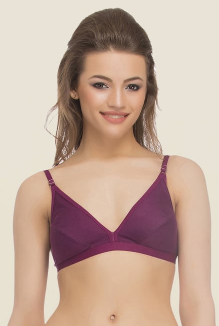 Clovia Purple Non Padded T Shirt Bra Clovia Purple Non Padded T Shirt Bra
