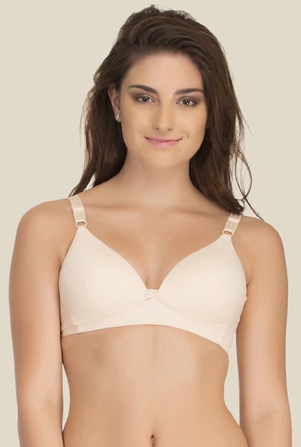 Clovia Beige Padded Nursing Bra With Removable Flaps Clovia Beige Padded Nursing Bra With Removable Flaps