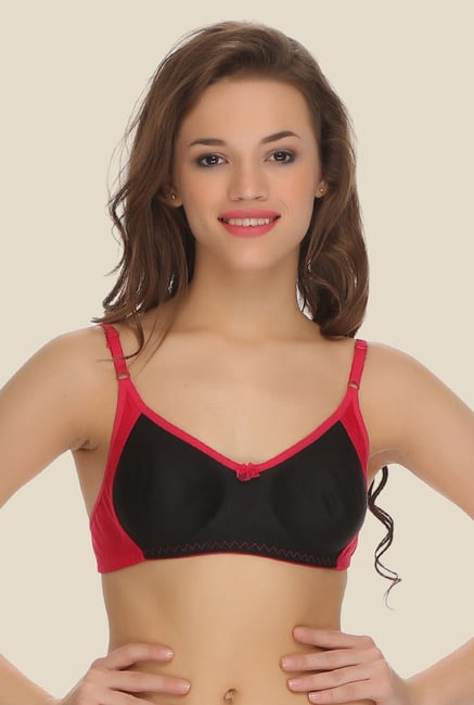 Clovia Red & Black Full Cup Bra Clovia Red & Black Full Cup Bra