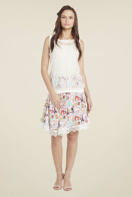 Globus White Lace Top Globus White Lace Top