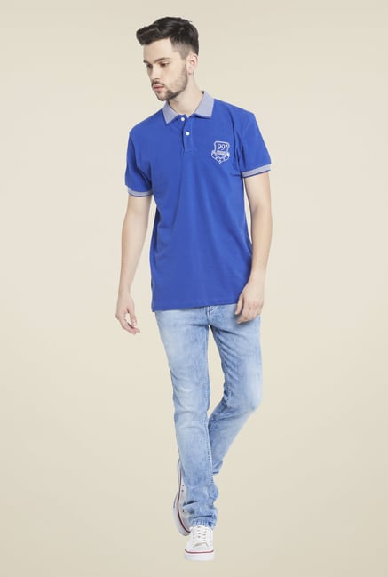 Globus Royal Blue Polo T Shirt Globus Royal Blue Polo T Shirt