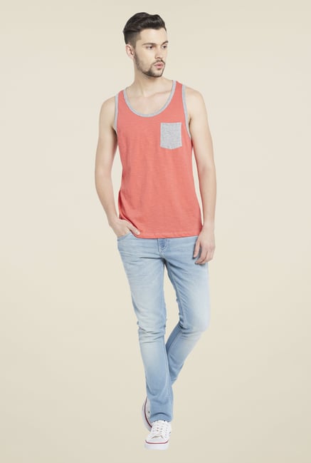 Globus Orange Round Neck T Shirt Globus Orange Round Neck T Shirt