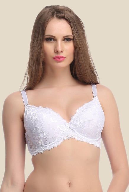 Clovia White Lace Convertible Bra Clovia White Lace Convertible Bra