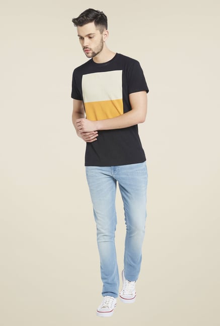 Globus Black Printed T Shirt Globus Black Printed T Shirt