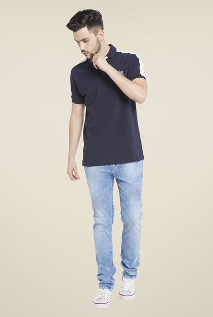 Globus Navy Polo T Shirt Globus Navy Polo T Shirt