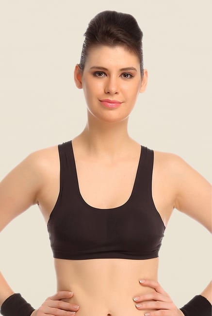 Clovia Black Padded Sports Bra Clovia Black Padded Sports Bra