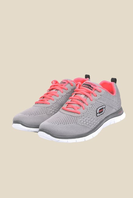 Skechers Flex Appeal Grey Running Shoes Skechers Flex Appeal Grey Running Shoes