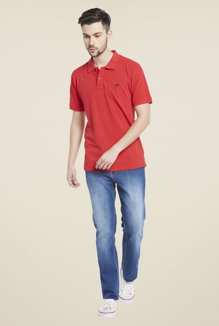 Globus Red Polo T Shirt Globus Red Polo T Shirt