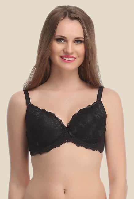 Clovia Black Lace Convertible Bra Clovia Black Lace Convertible Bra