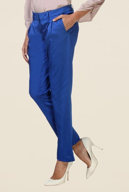 Kaaryah Blue Solid Trouser Kaaryah Blue Solid Trouser