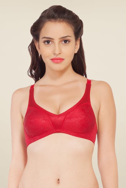 Soie Red Non Padded Full Coverage Minimizer Bra Soie Red Non Padded Full Coverage Minimizer Bra