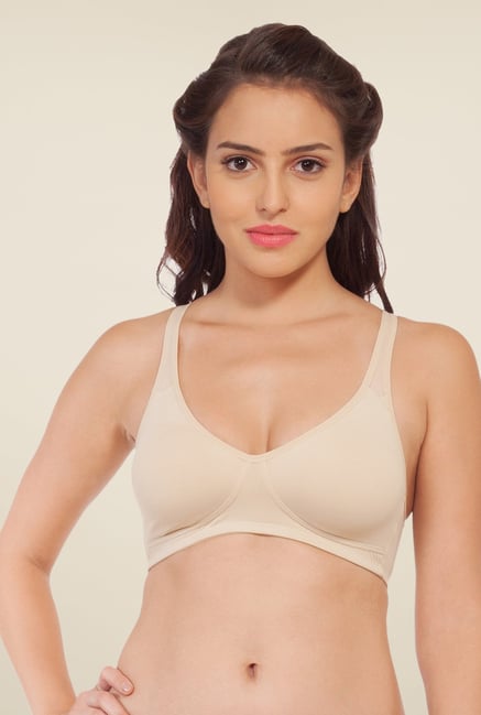 Soie Beige Demi Cup Non Wired Non Padded Bra Soie Beige Demi Cup Non Wired Non Padded Bra