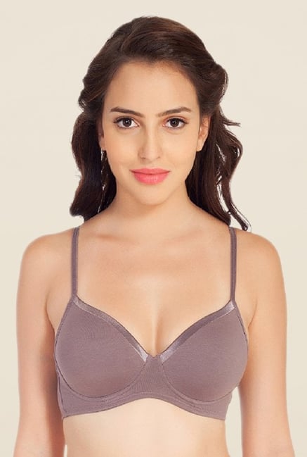 Soie Grey Demi Cup Non Wired Padded Bra Soie Grey Demi Cup Non Wired Padded Bra